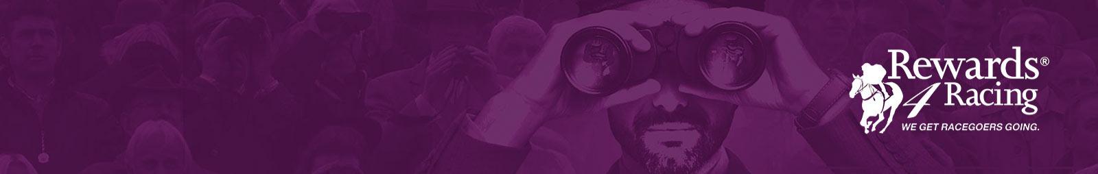 Promotional banner for Rewards 4 Racing.