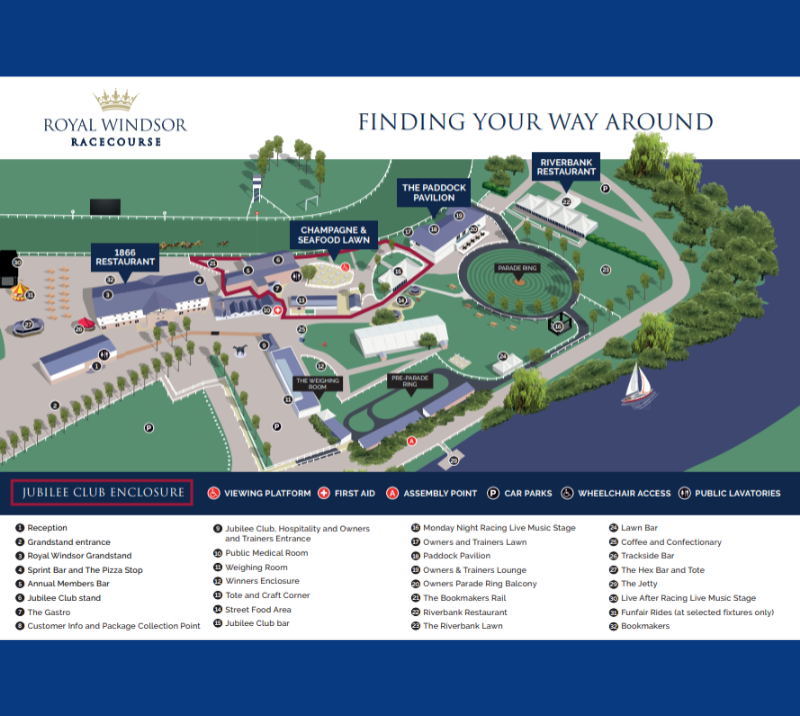 Racecourse Map Royal Windsor Racecourse