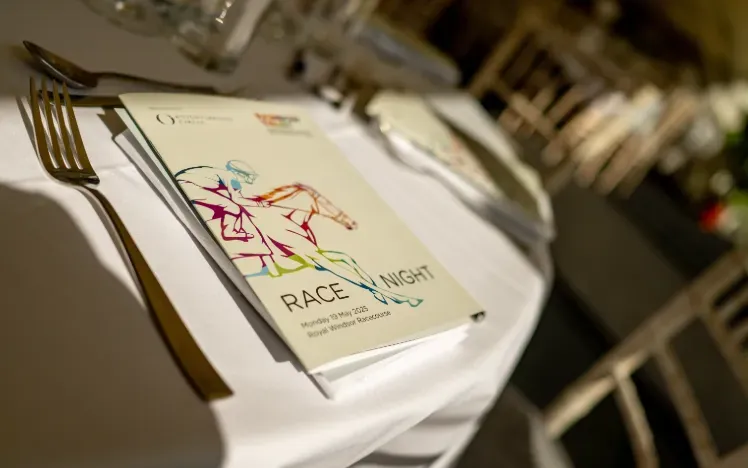 A race day programme at Windsor Races